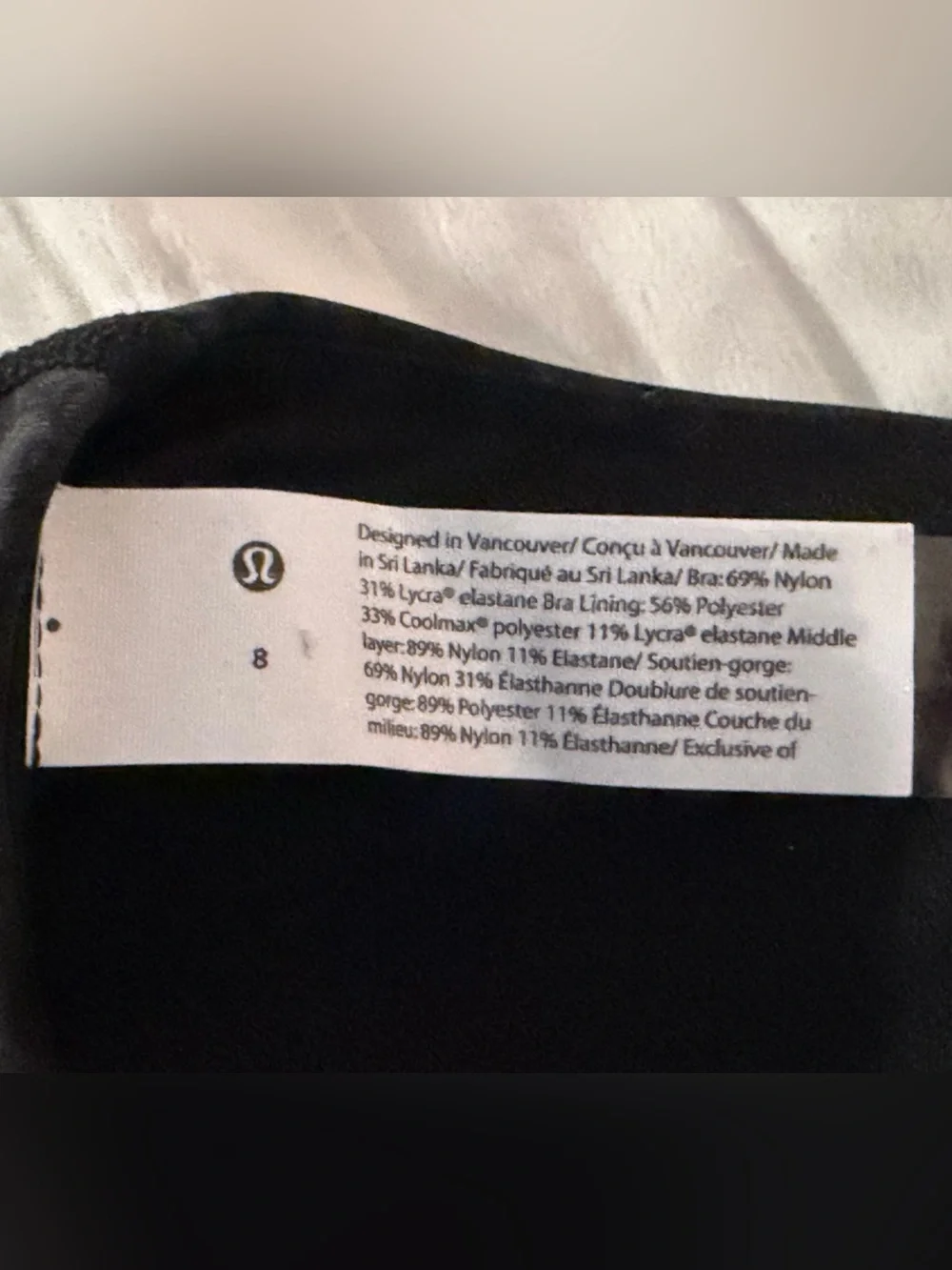 lululemon athletica Black Strappy Cross-Back Sports Bra